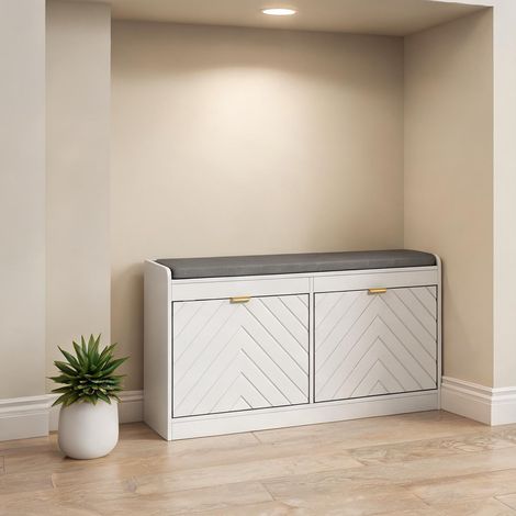 SunJet Console, table console, Banc à chaussures 106x24x52,5 cm - Réf. 2N8AY9GJ5FH6 (1/5)