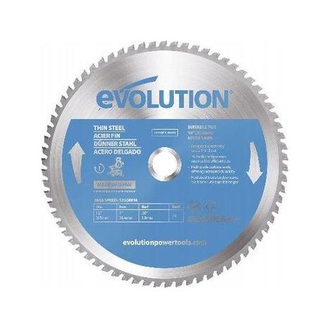 Evolution Hoja de corte de carburo 255 mm 70 dientes