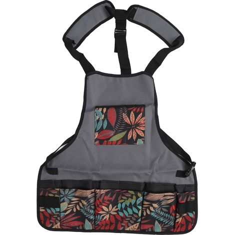 Gardening Apron with Pockets Water Resistant Washable Oxford Cloth Work Apron for Gardeners Artist Painting (1/5)