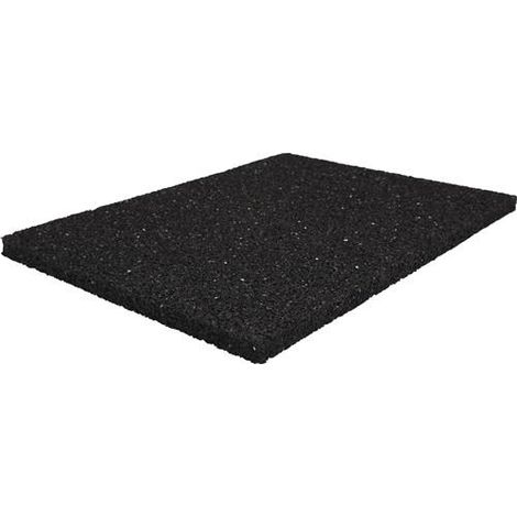 Bautenschutzmatte B.1,25m L.10m D.6mm schwarz Granulatgummi