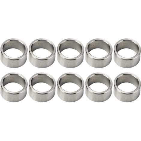 Satz mit 10 Distanzscheiben aus Edelstahl, Außendurchmesser 15 mm, Innendurchmesser 12 mm, Artikelnummer 3515-0015-0080 YEMAA (1/5)