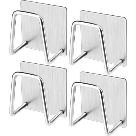 Confezione da 4 portaspugne in acciaio inossidabile per cucina e bagno, confezione da 4 portaspugne in acciaio inossidabile per cucina e bagno (1/5)