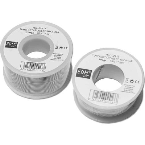 Bobine étain Soudure 1mm Alliage 63% étain, Fil 1mm, 250g - Koma Tools (1/2)