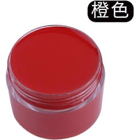 Crème de teinture et de réparation pour cuir, raviveur de couleur pour sacs, chaussures, canapés, vestes, masquant les rayures et restaurant le cuir véritable. Couleur : Orange