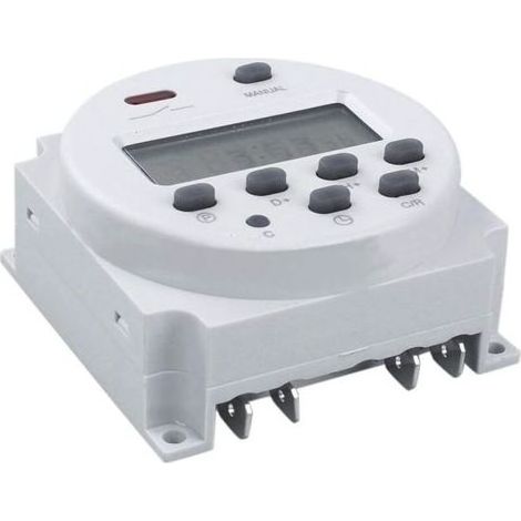 Minuterie numérique 12V AC/DC – Interrupteur relais programmable LCD – Alimentation 12V – Programmation jusqu'à 24h – Pour installations électriques - CN101 (1/3)