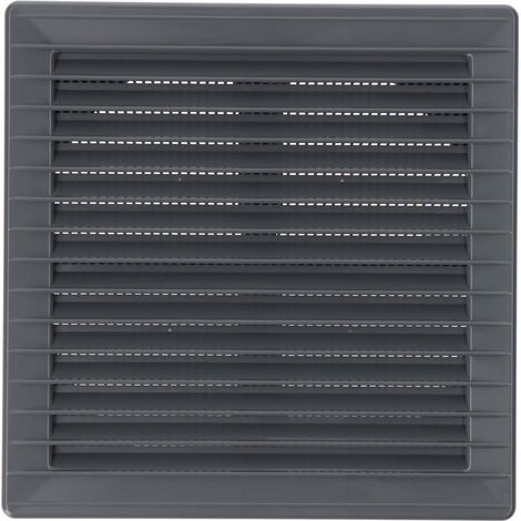 EDM Rejilla de ventilación 87725 Gris 17 x 17 x 1,15 cm Mosquitera