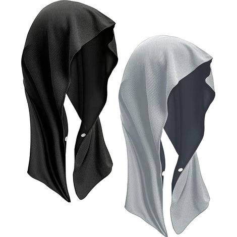Serviette rafraîchissante avec protection solaire, idéale pour les fortes chaleurs, les voyages et le sport (pour le cou et le visage) séchage rapide et absorbante (lot de 2) (1/3)
