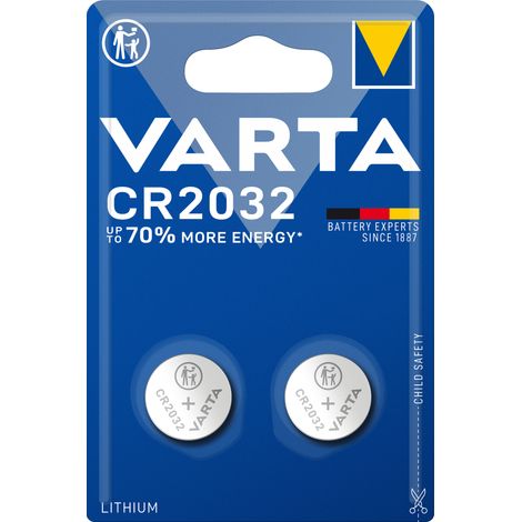 Batteria a bottone VARTA CR2032, 2 pezzi. (1/5)
