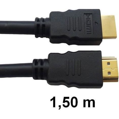 Câble HDMI - STRAßE GAME - 1,50 m - Noir - Compatible XBOX ONE - Relie HIFI et TV