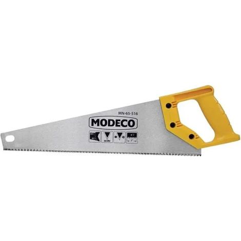 Scie à main Modeco mn-65-520 dents trempées poignée ergonomique (1/2)