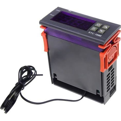 Universeller digitaler Temperaturregler, Anzeige in Grad Fahrenheit und Celsius, mit Sensor und 2 Relais (ITC-1000) (1/5)