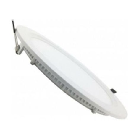 Faretto led da incasso 18w rotondo bianco sottile super slim kit 2 pezzi 6400k
