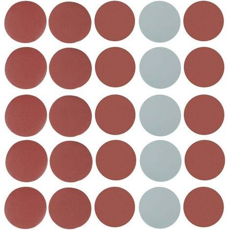 25-teiliges farbiges Schleifpapier-Set (Körnung 800, 1000, 1500, 2000, 3000) – Kombinierbare Schleifscheiben, Schleifpads und Schleifpapier zum Schleifen, Polieren und Entrosten (1/4)