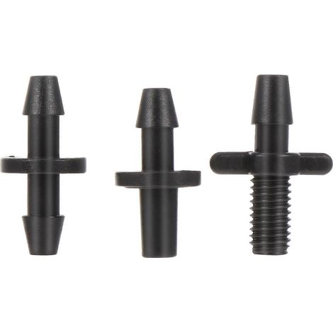 Raccords pour système d'irrigation goutte à goutte, kit de 300 pièces pour tuyau d'arrosage, noir, accessoire pratique pour le jardinage domestique. (1/5)