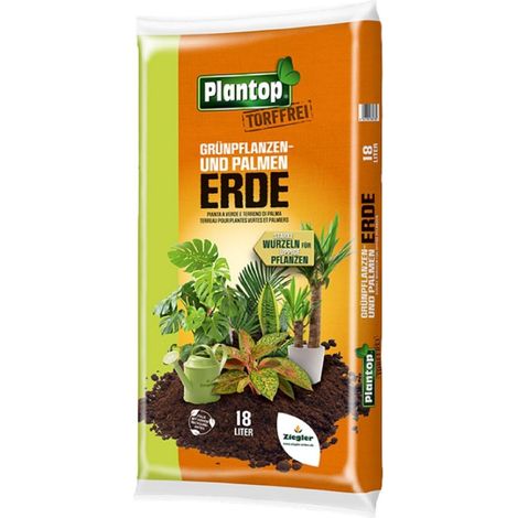 PLANTOP torffrei Grünpflanzen- und Palmenerde, 18 Ltr