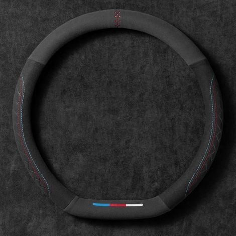 Leather Car Steering Wheel Cover Protector for VW Golf 5 6 7 8 GTE GTI GTD, Anti-Slip Steering Wheel Cover, Car Steering Wheel Protector (1/5)