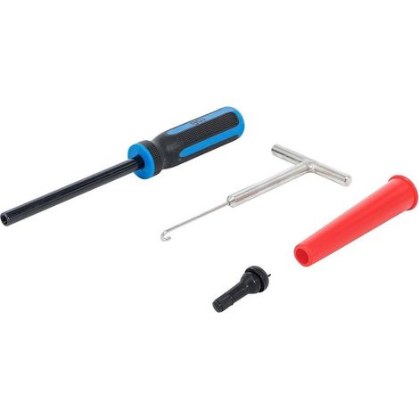 Ensemble d Outils Rétractables à Valve de Pneu 4 pcs - Précision et Praticité pour Entretien Pneumatique - D-Work (1/5)
