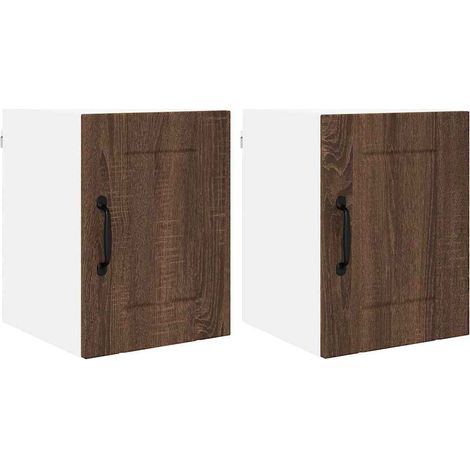 Meubles de Rangement,Armoire de cuisine 2 pcs Chêne brun 30 x 31 x 40 cm CFW158038 (1/5)