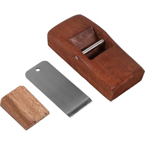 1 Mini cepillo de mano, cuchilla de acero, madera dura, portátil, para la fabricación de instrumentos y pequeños proyectos. (1/5)