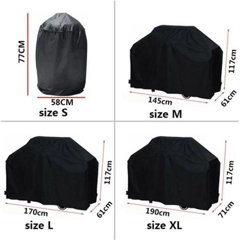170 x 61 x 117 cm - Wasserdichte Schutzhülle für Grill, Staubschutzhülle für Grillgeräte. (1/3)