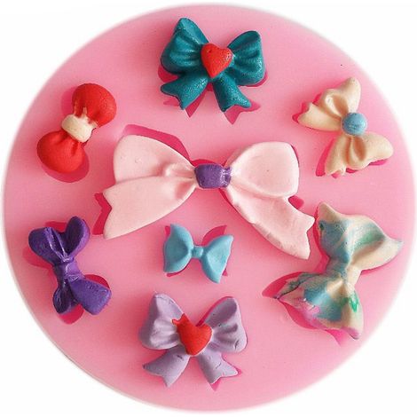 Moule à savon nœud papillon, moule à fondant, moule à biscuits, outil de pâtisserie DIY en silicone 50-76 (1/2)