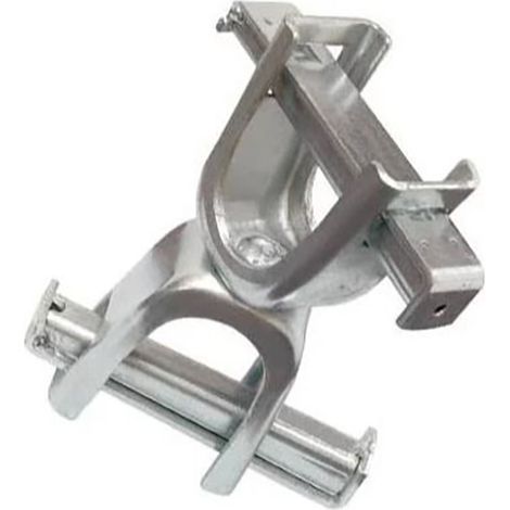 Tubesca Comabi – Collier double clavette orientable 49/49 – Accessoire pour échafaudage – Assemblage claveté – Largeur utile > 90cm
