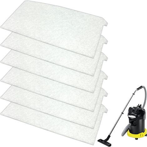 2 Pack of 7420 Flat Pleated Filters and 4 Pack of 7520 Air Filters Compatible with 1.629-731.0 AD4, AD4 Ash Vacuum Cleaner (1/5)