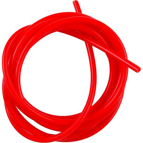 Hochleistungs-Silikonsaugschlauch, Innendurchmesser = 3 mm, Außendurchmesser = 5 mm, Länge = 3 Meter, universeller Silikonsaugschlauch 3 mm x 5 mm, rot (1/5)