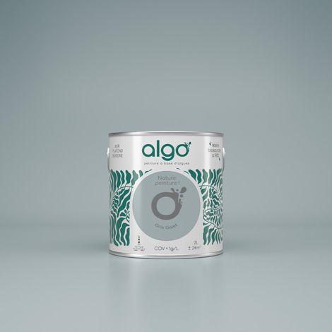 Peinture écologique Algo - Gris Galet - 0.5L / Mat (1/4)