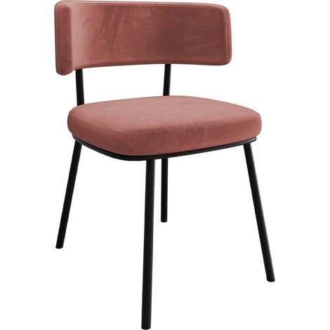Silla Jackson 114, Negro + Magic Velvet 2258, 75x58x57cm, Tapiz, Metálico, Aglomerado laminado