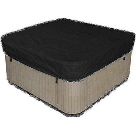 Couverture carrée imperméable en polyester pour spa extérieur (231 x 231 x 30 cm) (1/2)