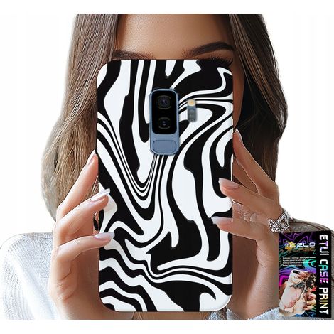 Funda para Samsung Galaxy S9 Plus - Diseño abstracto en blanco y negro + lámina hidrófuga (1/5)