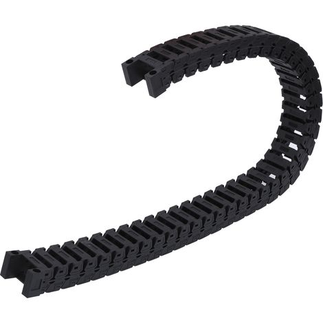 Câble chaîne porte-câbles nylon silencieuse détachable S18 x 25, 0,7 m, pont de guidage pour machine-outil (1/5)