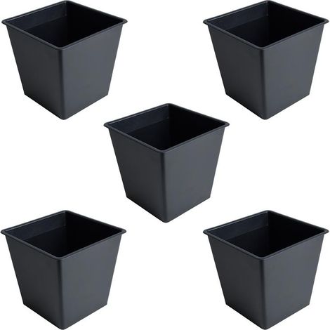 Blumentopf Einsatz Pflanztopf 5er Set Anzuchttopf Kunststoff Blumenkübel (1/4)