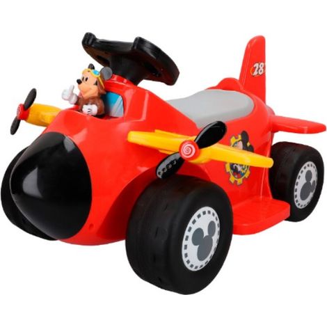 Avión interactivo para niños - Disney - Mickey Mouse - Rojo - Batería recargable 6 V (1/5)