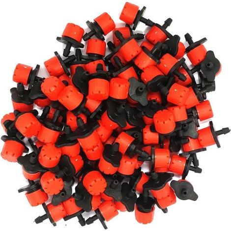 Lot de 100 goutteurs couleur rouge (1/5)