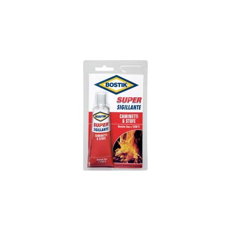 SUPER SIGILLANTE CAMINETTI E STUFE- - gr.100 - 4 blister BOSTIK