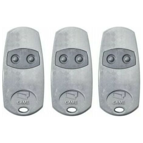 Telecommande d'origine Came TOP432EE 3 pieces. Frequence de code fixe 433,92 MHz