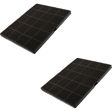 Ersatzteil - Set von zwei Kohlefilter 235X190X10 mm - - ELECTROLUX, AEG, ARTHUR MARTIN ELECTROLUX, FAURE, PROGRESS, BEST