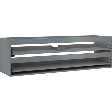 Mexen Box-A corpo del mobiletto sotto lavabo 160 cm, 2 cassetti, grafite opaco - 91AX0-1600-470-2-66 (1/5)