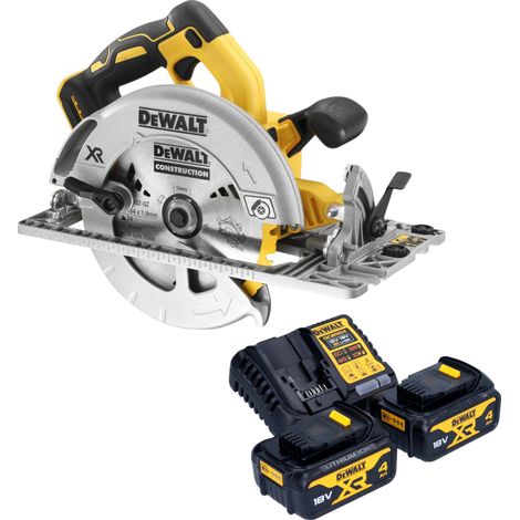 Sierra circular sin cable DeWalt DCS 572 M2 18 V 184 mm sin escobillas + 2x batería 4,0 Ah + cargador (1/4)