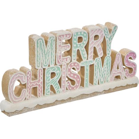Mot resine rose bleu l27.5 - Feeric lights & christmas