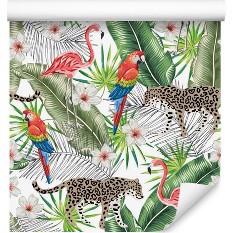 Papel pintado decorativo con estampado para salón y dormitorio, 50x1000 cm. (1/5)