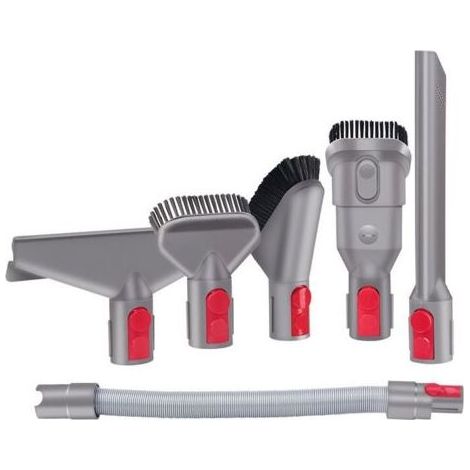 6 Pièces pour Dyson de Remplacement pour Brosse Dyson & Extension Tuyau, Set de Pièces de Rechange Dyson Aspirateur V7 V8 V10 V11 V15 Adaptation Parfaite et Aspiration en Profondeur (1/5)