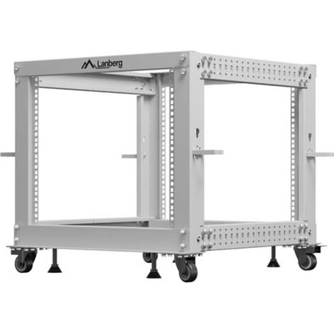 Lanberg Rack abierto 19" 9u 600x600-1100 ajustable, gris (1/5)
