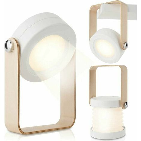 Linterna LED recargable, lámpara portátil multifuncional regulable de 2000 mAh para dormitorio, sala de estar y exteriores. (1/5)