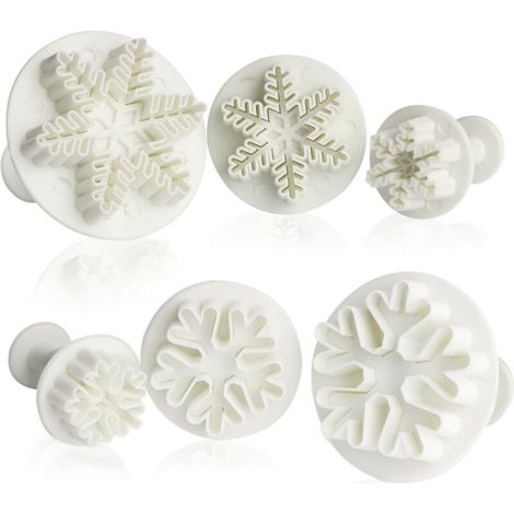 Set mit 6 Schneeflocken-Ausstechformen (1/5)