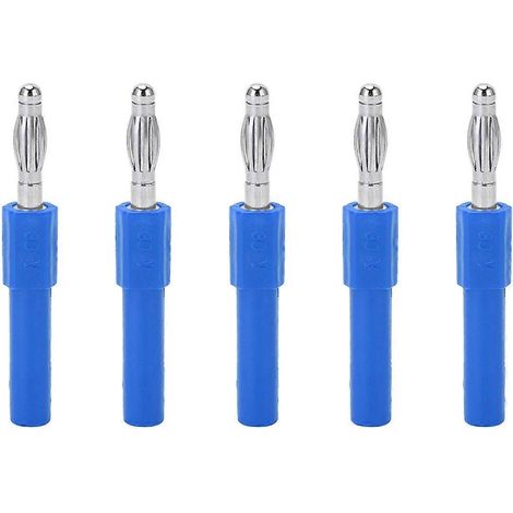 5 Stück 4-mm-Bananenstecker-Adapter, starke Verbindung, gute Leitfähigkeit, 4 mm auf 2 mm Konvertierungs-Bananenstecker (1/4)