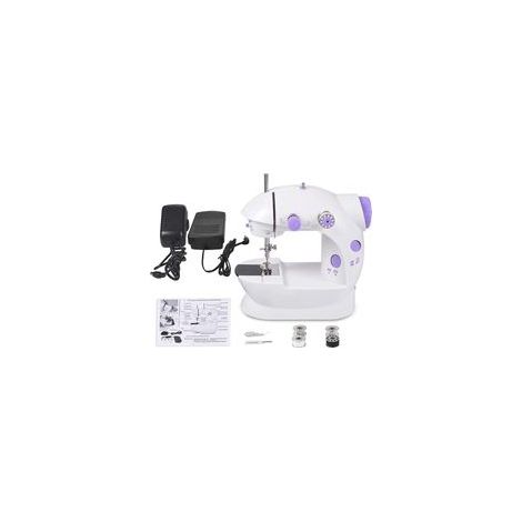 Mini Machine à Coudre Portable avec Pédale à 2 Vitesses – Compacte, Idéale pour Petits Travaux de Couture à la Maison
