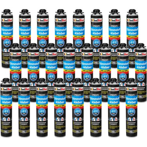 IsolBau Adhesivo de espuma para poliestireno XPS EPS Dämmstoffkleber 24 x 750 ml (1/5)